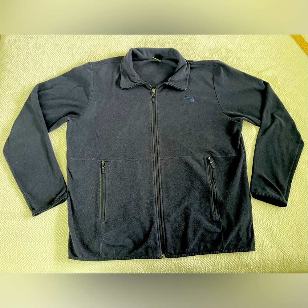 The North Face Blue Full Zip Fleece Jacket Men's Size XL